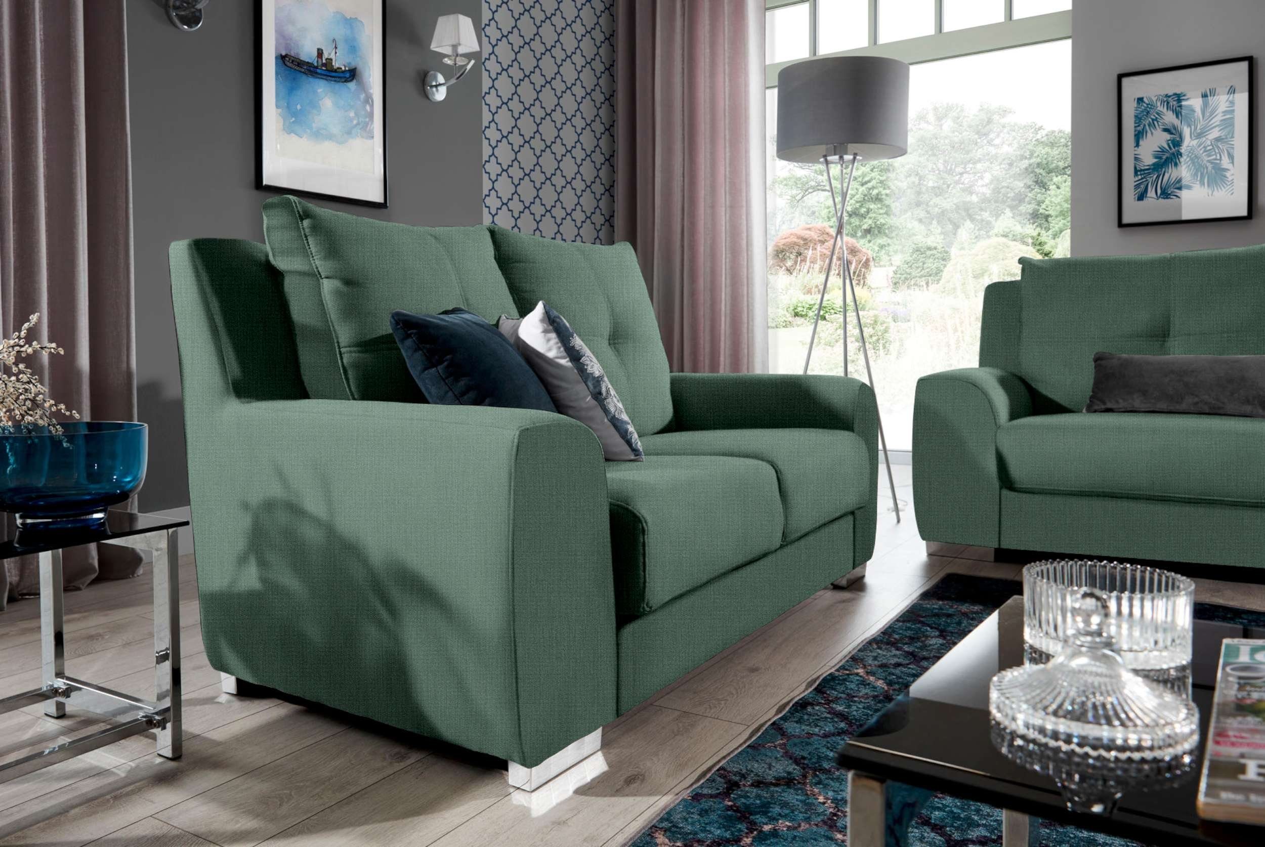 Raum frei (Set bestehend im Design, Polstergarnitur Bastia, Relaxfunktion, stellbar Stylefy Sofa, (2-tlg), 2x2-Sitzer Modern aus Couchgarnitur), mit