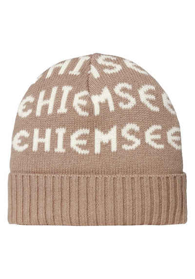 Chiemsee Strickmütze Mütze mit Logo-Muster 1