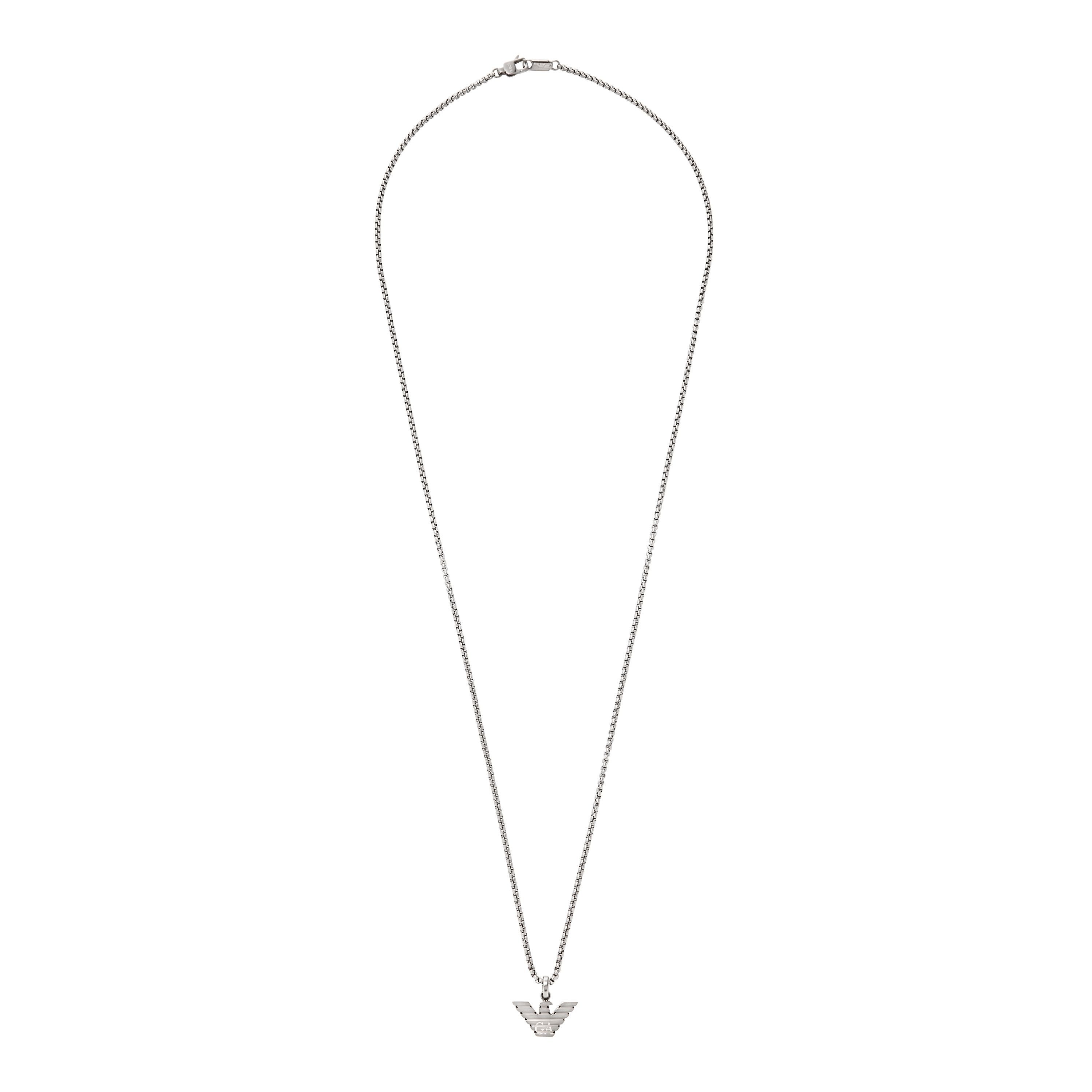 Emporio Armani Kette mit Anhänger Schmuck Geschenk Edelstahl günstig online kaufen