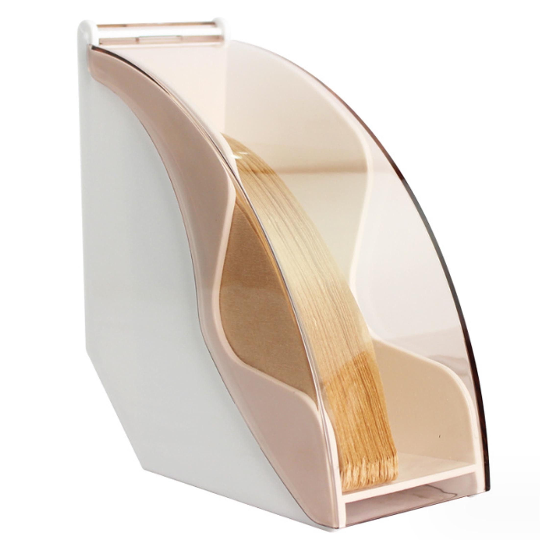 KINSI Papierfilter Kaffeefilter-Halter, Filterpapier-Organisator, Aufbewahrungszubehör, Acryl-Material, große Kapazität, geeignet für Familie und so weiter