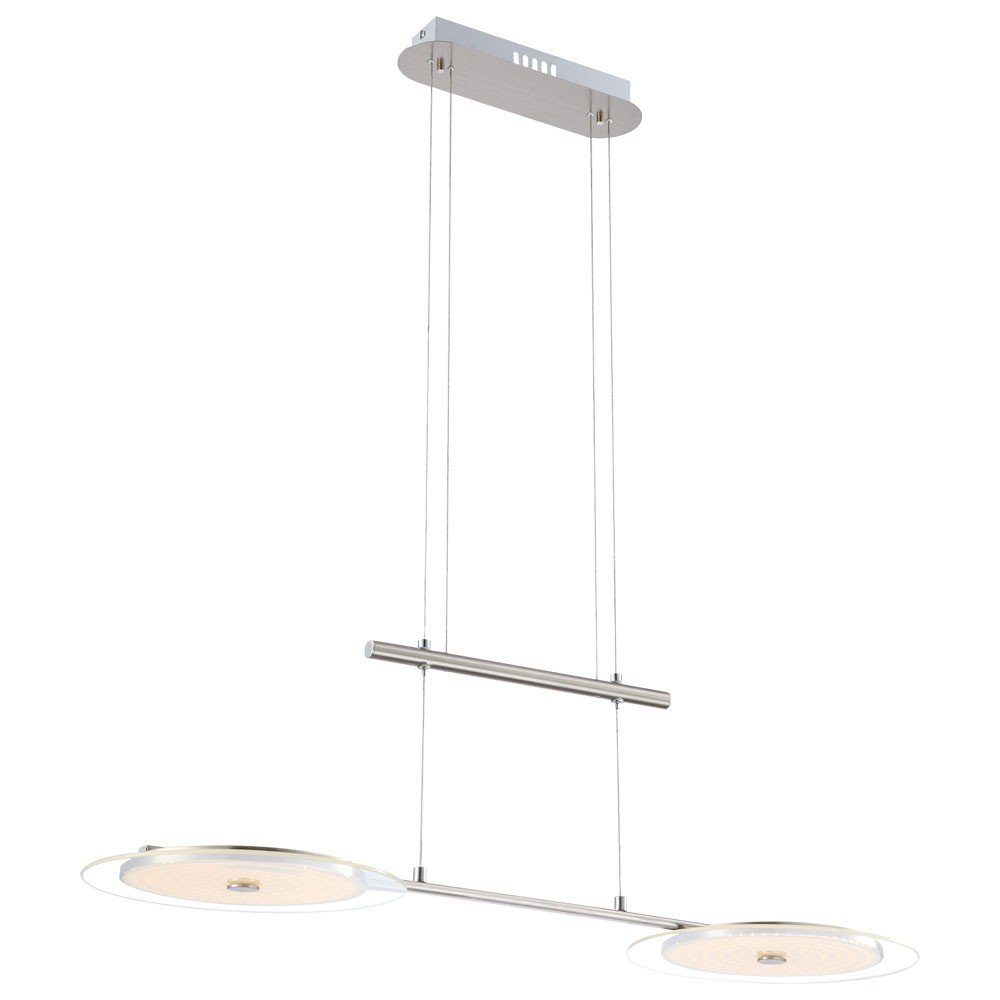 GLOBO LIGHTING LED-Hängeleuchte, LED-Leuchtmittel fest verbaut, Warmweiß, Pendellampe Esstischlampe Hängeleuchte höhenverstellbar LED H 150 cm