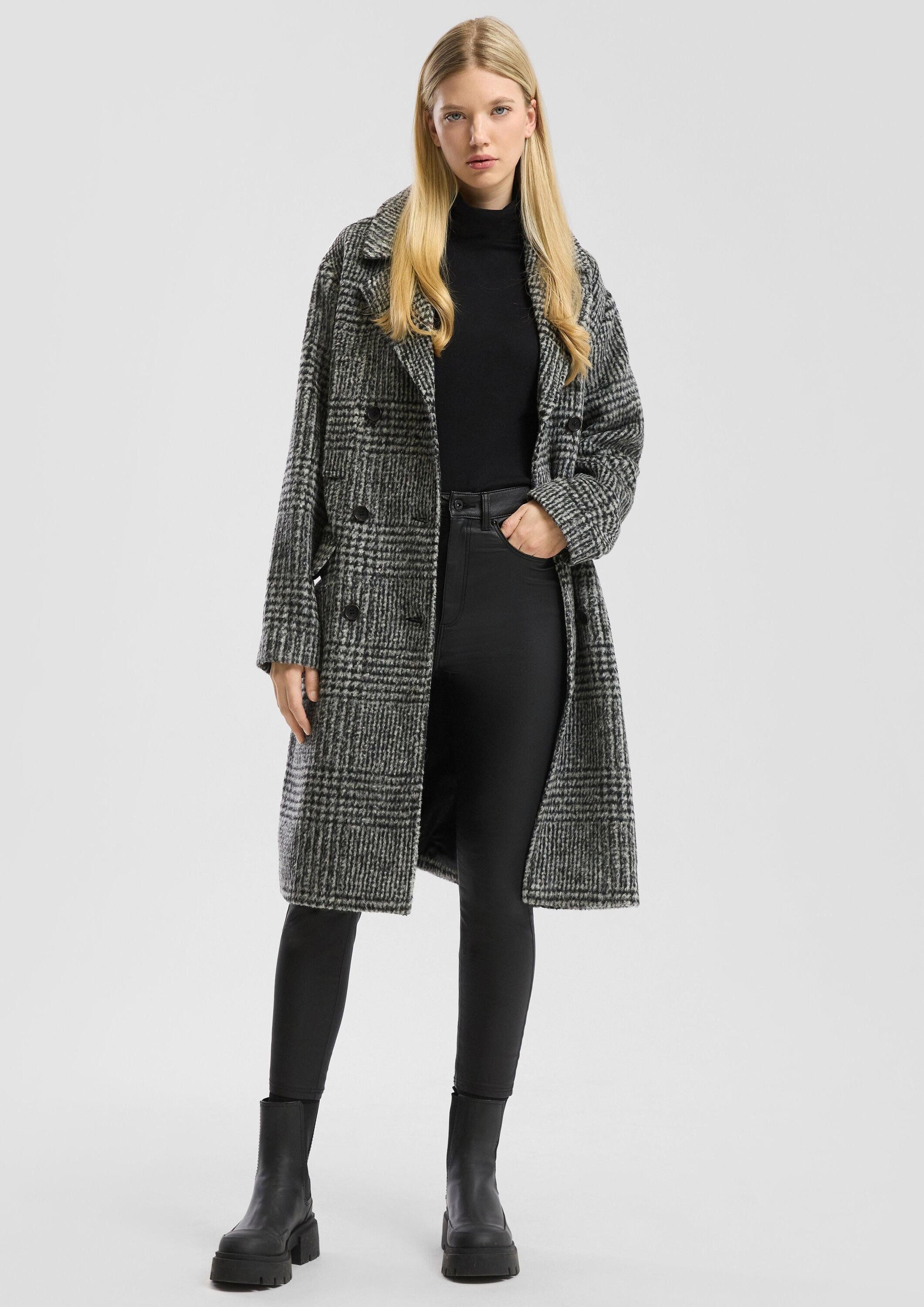 QS Chinos Hose Sadie / Skinny Fit / High Rise / Skinny Leg / Ankle-Länge mit Coating