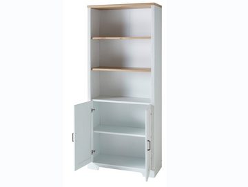 Moebel-Eins Bücherregal, JADY Büroschrank, 2 Türen, Material MDF/Dekorspanplatte