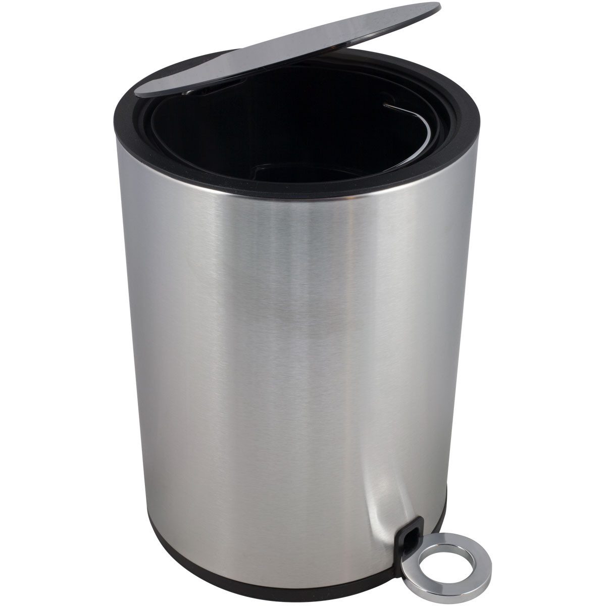 Euroshowers GmbH Kosmetikeimer Poppis 3 Liter Kosmetikeimer ideal für Badezimmer, mit Pedal und soft-close Deckel