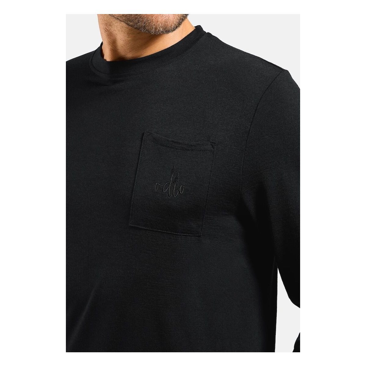Odlo Funktionsshirt Merino 200 Pocket Vielseitiger Komfort aus reiner Merinowolle mit natürlicher