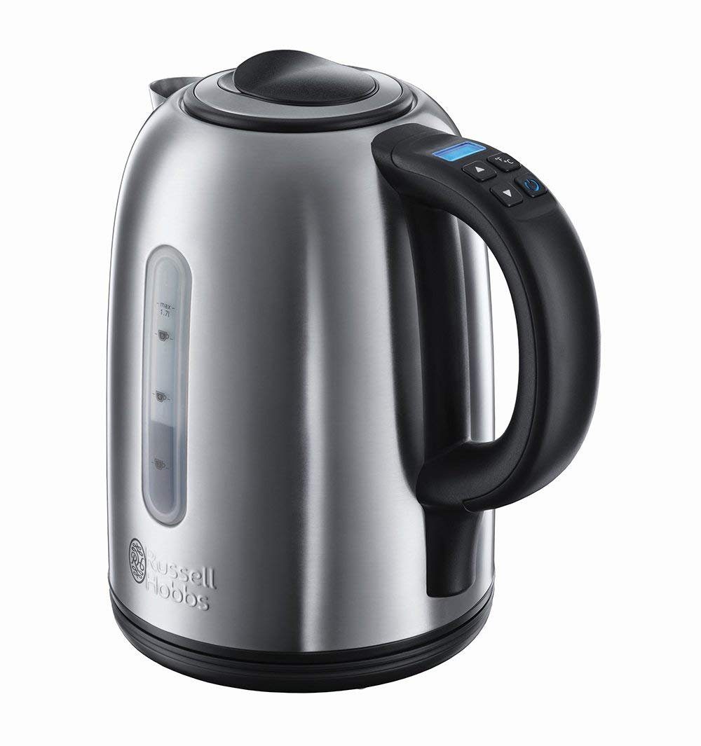 RUSSELL HOBBS Wasserkocher Buckingham 21040-70 Temperaturwahl 2400W, 1.7 l, 2400 W, Edelstahl