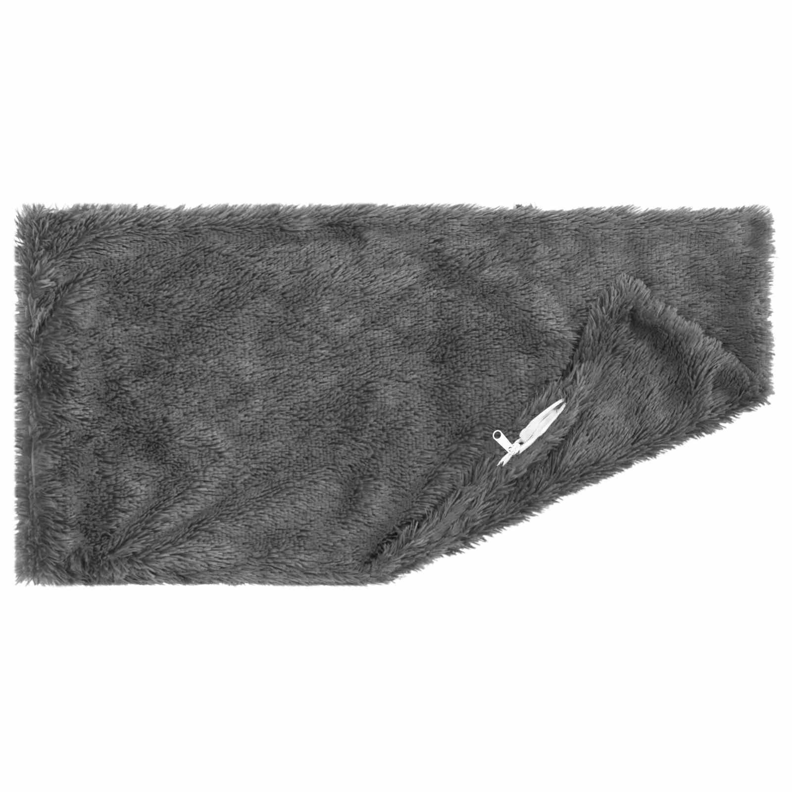 vidaXL Kissenbezug Kissenbezug 2 pcs HEERLEN Hellgrau 40 x 80 cm PV Fleece, (2 Stück) – Bild 4 von 5