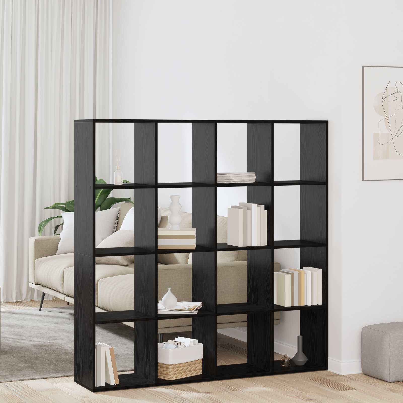 vidaXL Bücherregal Bücherregal 16 Ebenen 137,5 x 29 x 137,5 cm Holzwerkstoff, 1-tlg.