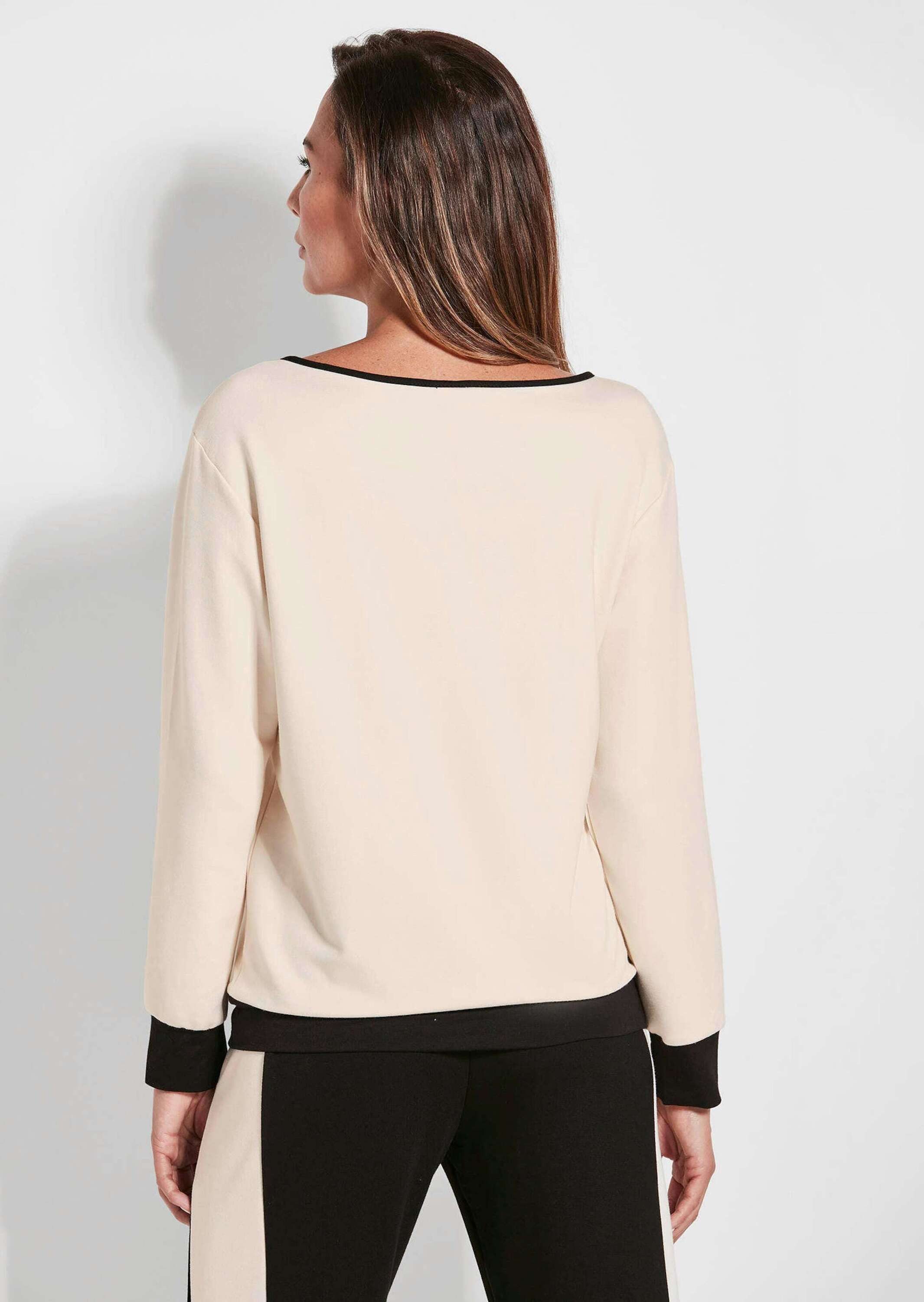 GOLDNER Sweatshirt Luxuriöses Langarm Viskose-Oberteil Herbstshirt mit weit günstig online kaufen