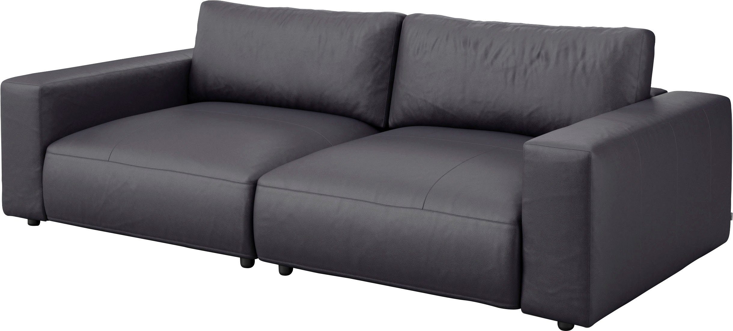 Big-Sofa unterschiedlichen by branded in 2,5-Sitzer Musterring vielen Qualitäten LUCIA, 4 Nähten, und M GALLERY