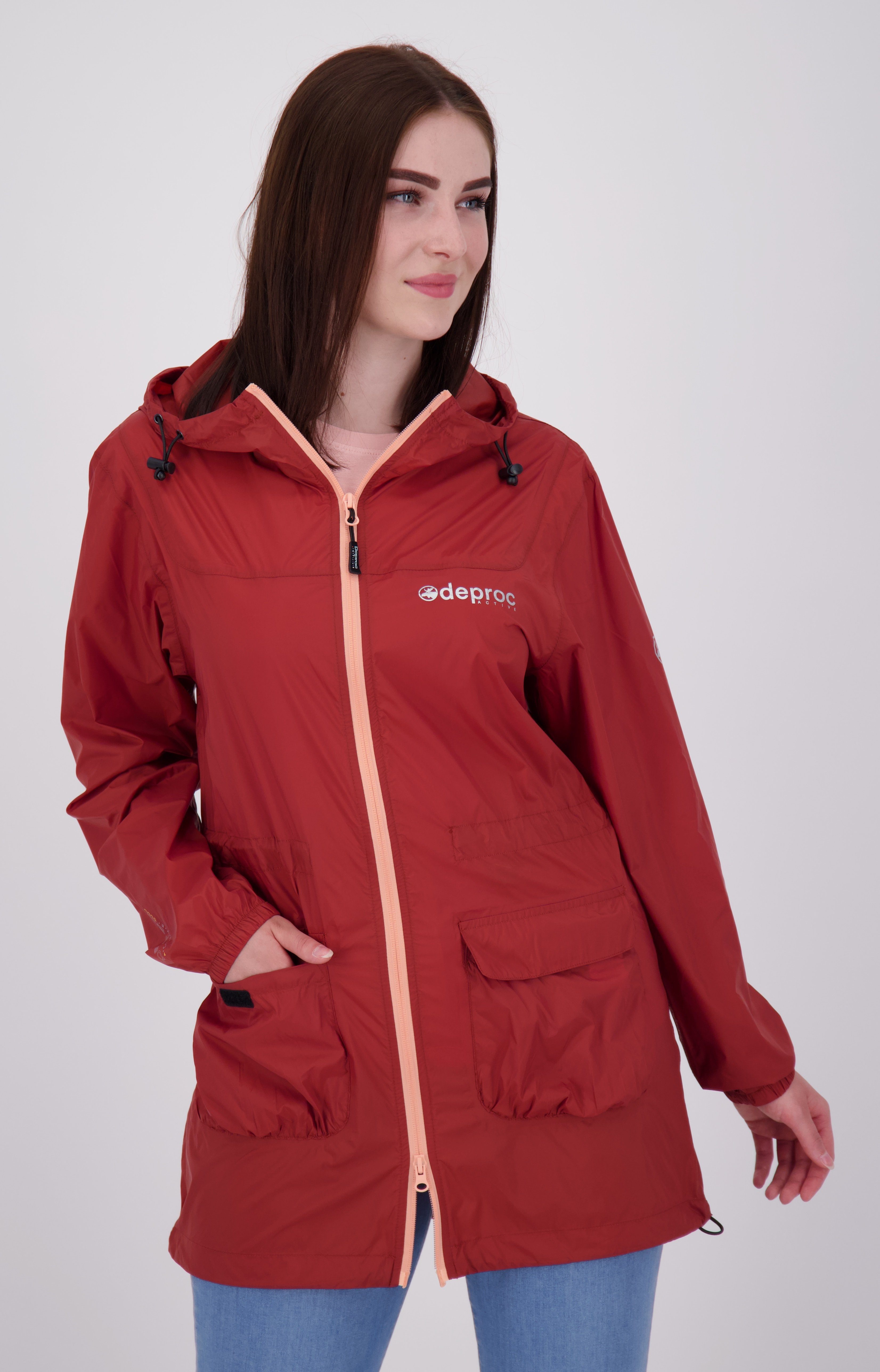 DEPROC Active Regenmantel ROBSON LONG WOMEN auch in Großen Größen erhältlic günstig online kaufen