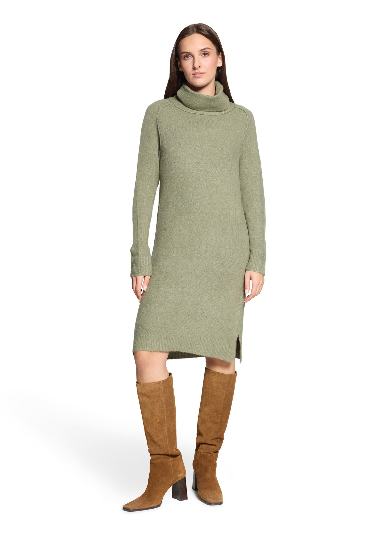 Cartoon Strickkleid Damen mit Turtle Neck günstig online kaufen