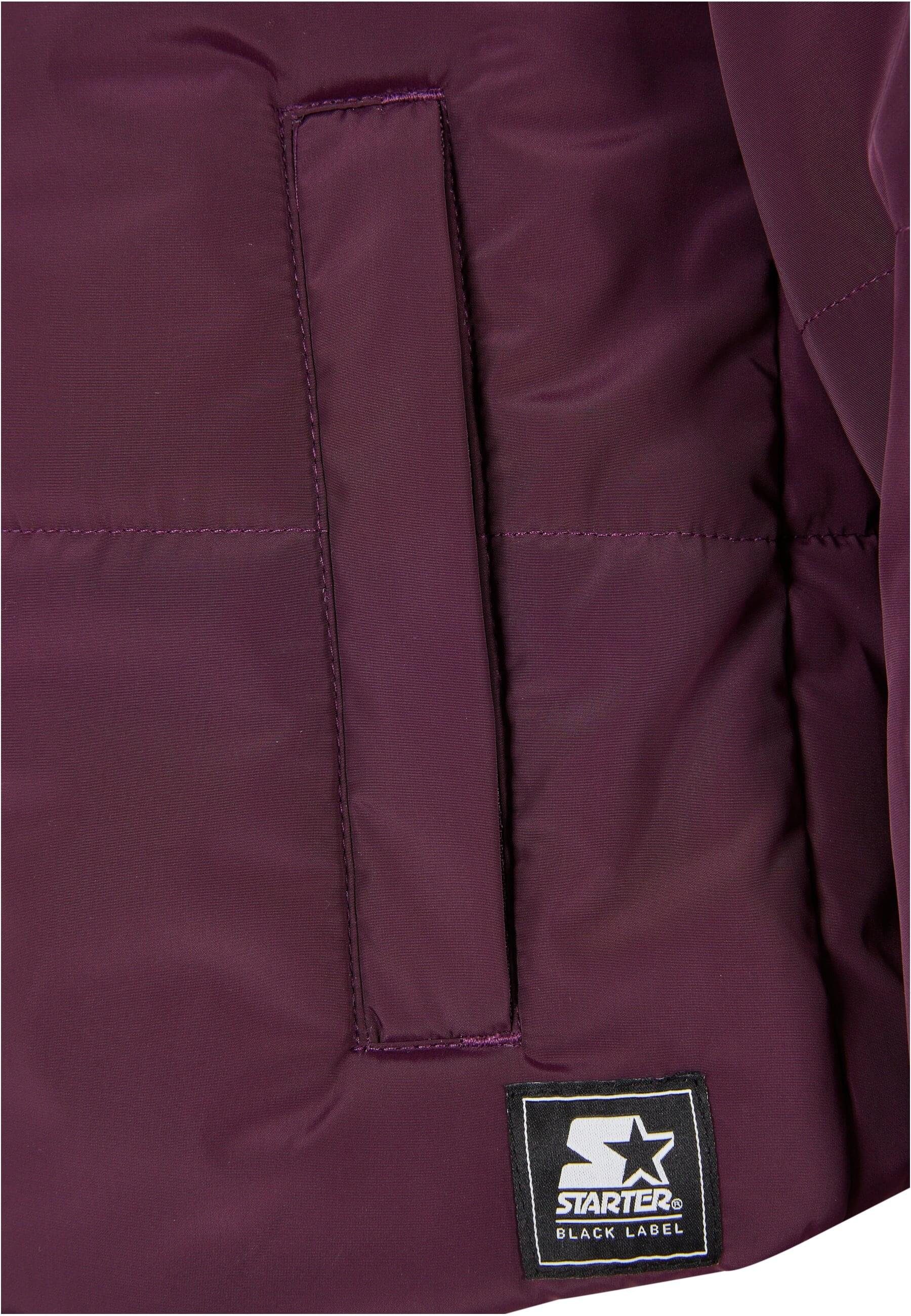 Starter Label Logo Jacket Damen (1-St) Black Ladies Puffer Winterjacke darkviolet Starter