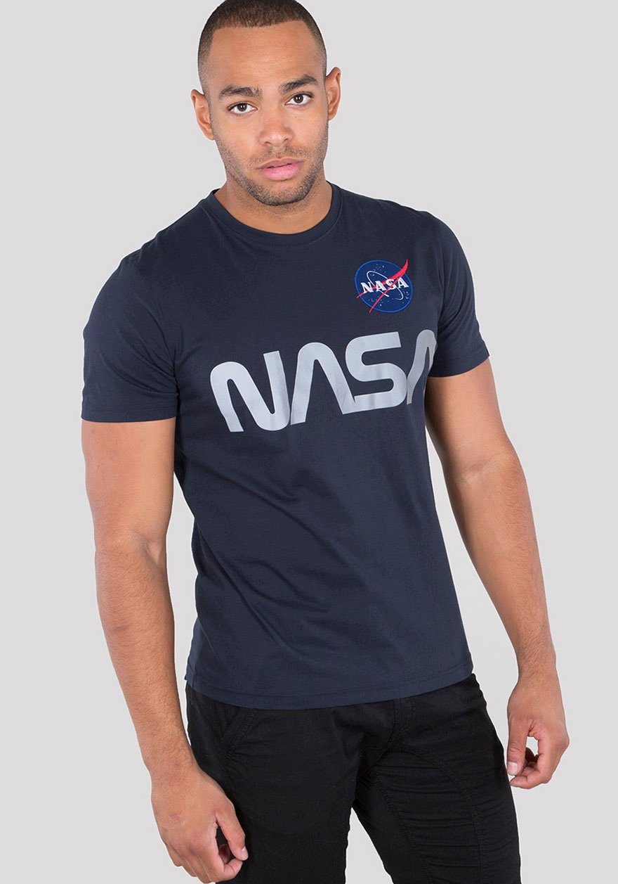 Alpha Industries Rundhalsshirt Nasa Reflective Tee rep. blue