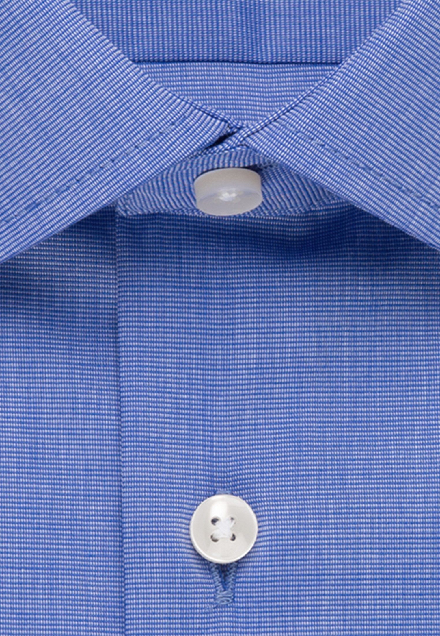 Mittelblau Regular seidensticker Kentkragen Businesshemd Regular Uni