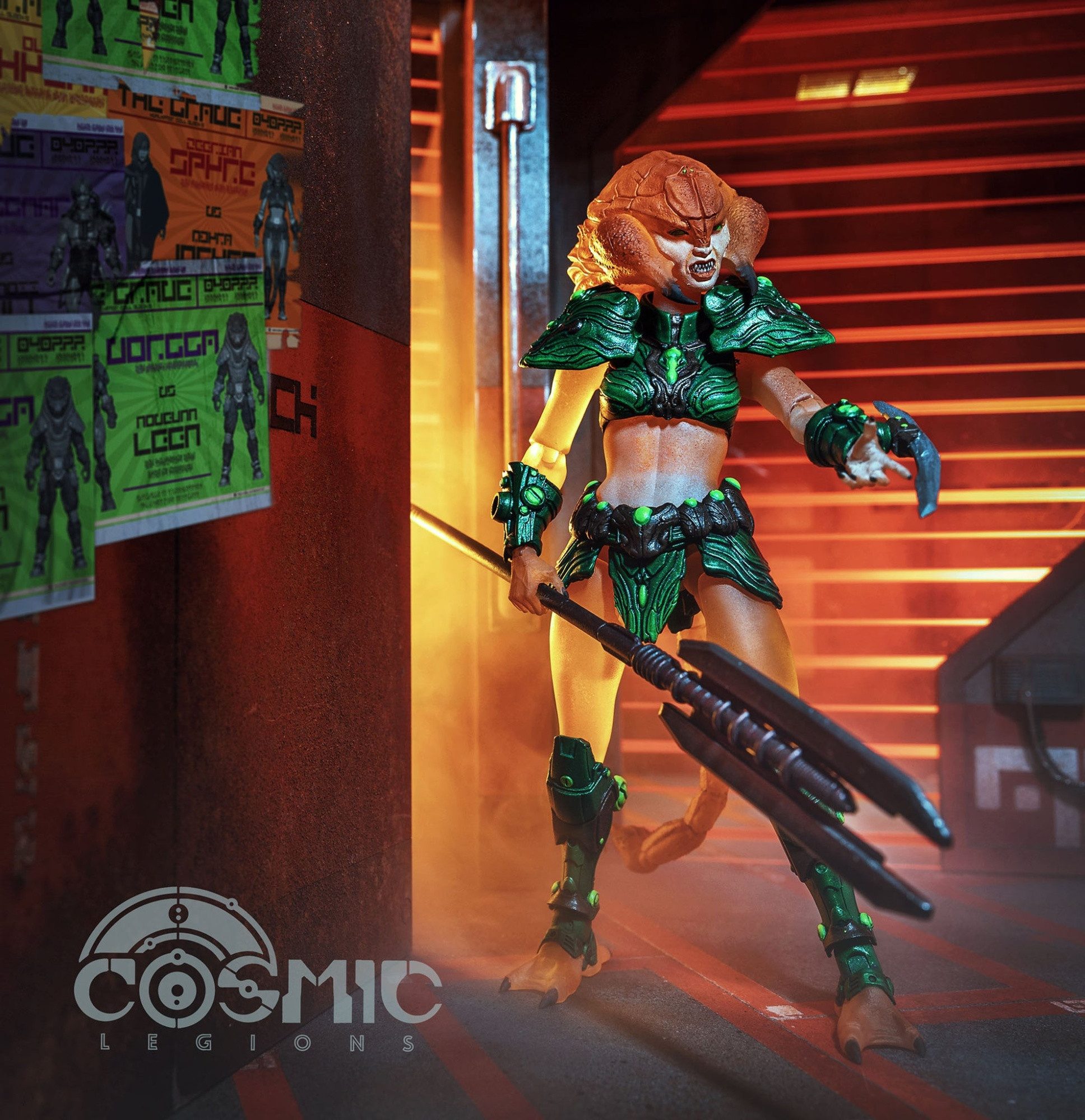 Four Horsemen Toy Design Actionfigur Cosmic Legions Hvalkatar: Book Two Mbyra Jmgyra Actionfigur