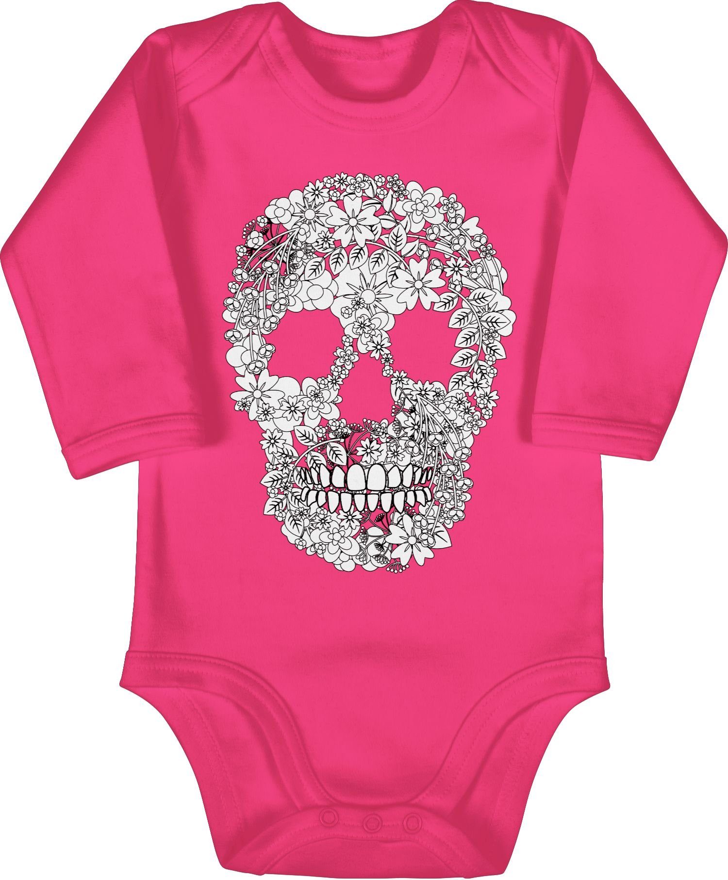 Shirtracer Shirtbody »Totenkopf Blumen Skull Flowers - Bunt gemischt Baby -  Bio Baby Strampler langarm« Kleidung Strampler Babykleidung online kaufen |  OTTO