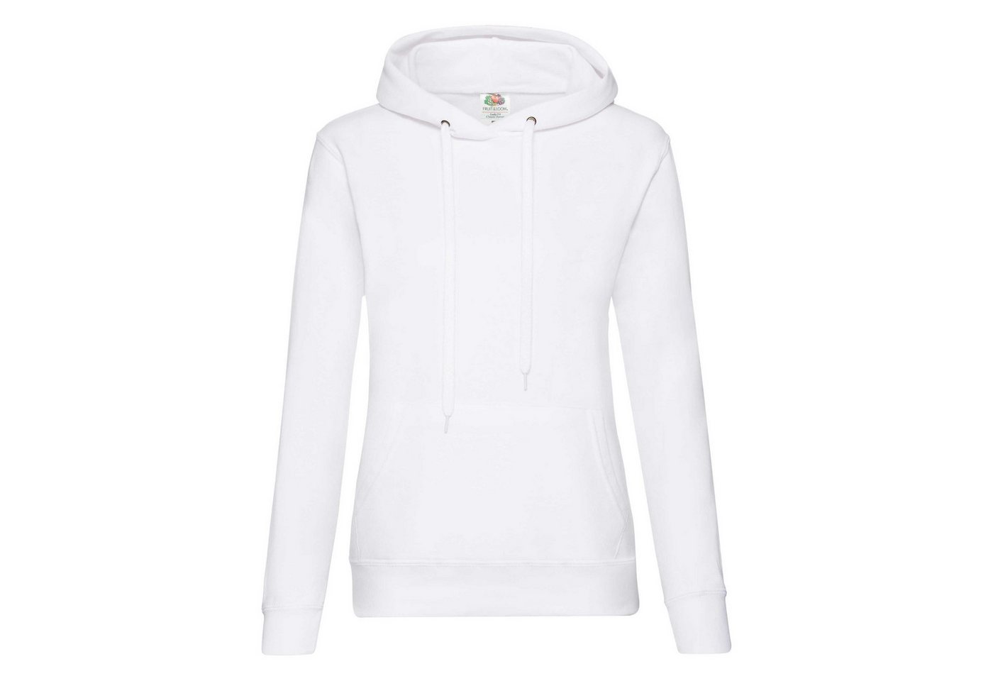 Fruit of the Loom Kapuzensweatshirt Classic hooded Sweat Lady-Fit mit Kängurutaschen