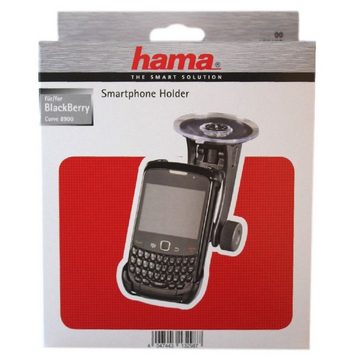 Hama Kfz Handy-Halter Saugnapf Handy-Halterung Handy-Halterung, (Auch für Auto Lüftungsgitter, passend für BlackBerry Curve 8900)
