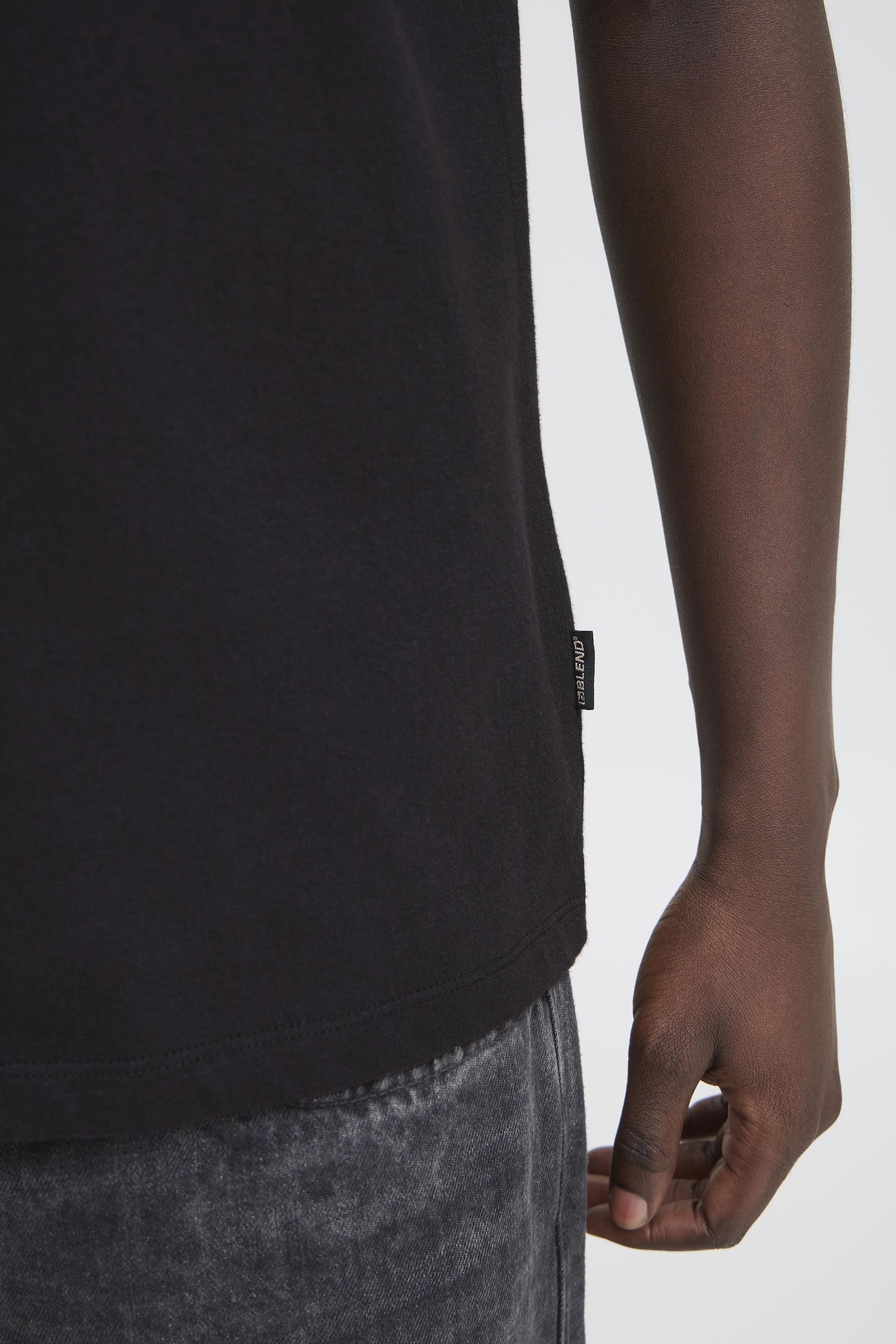 Blend Rundhalsshirt BHJoel Lässiges T-Shirt mit Backprint