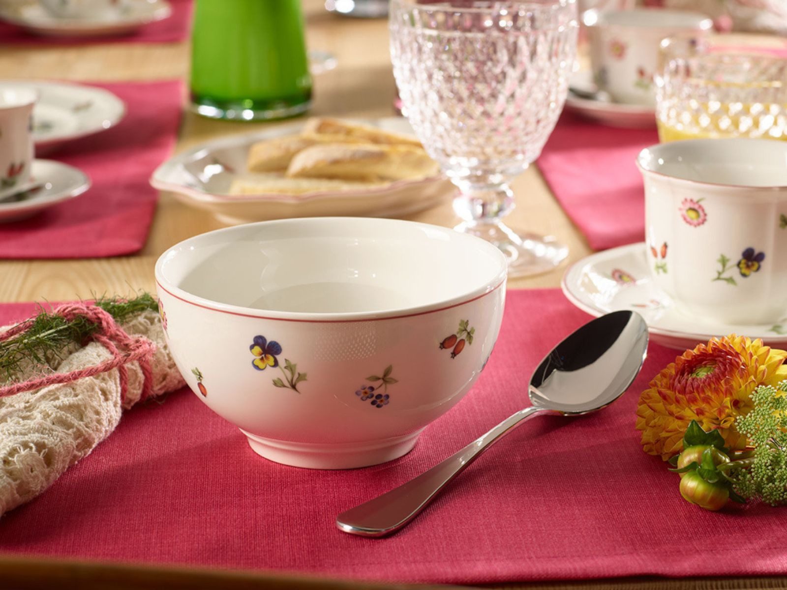 Villeroy & Boch Schale Petite Fleur Bol 0,47l Set4, Premium Porcelain, (Bowls) – Bild 3 von 4