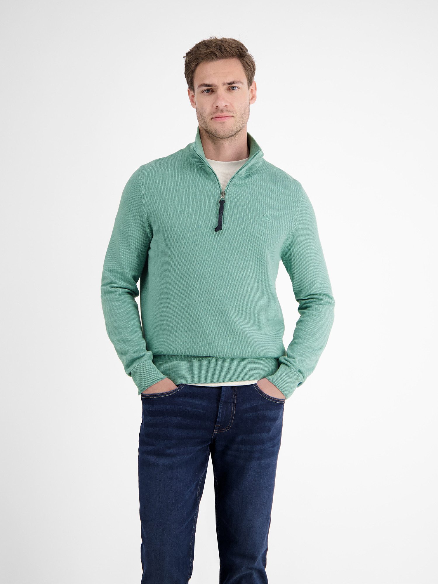 LERROS Troyer LERROS Herren Stricktroyer in lebendiger Optik