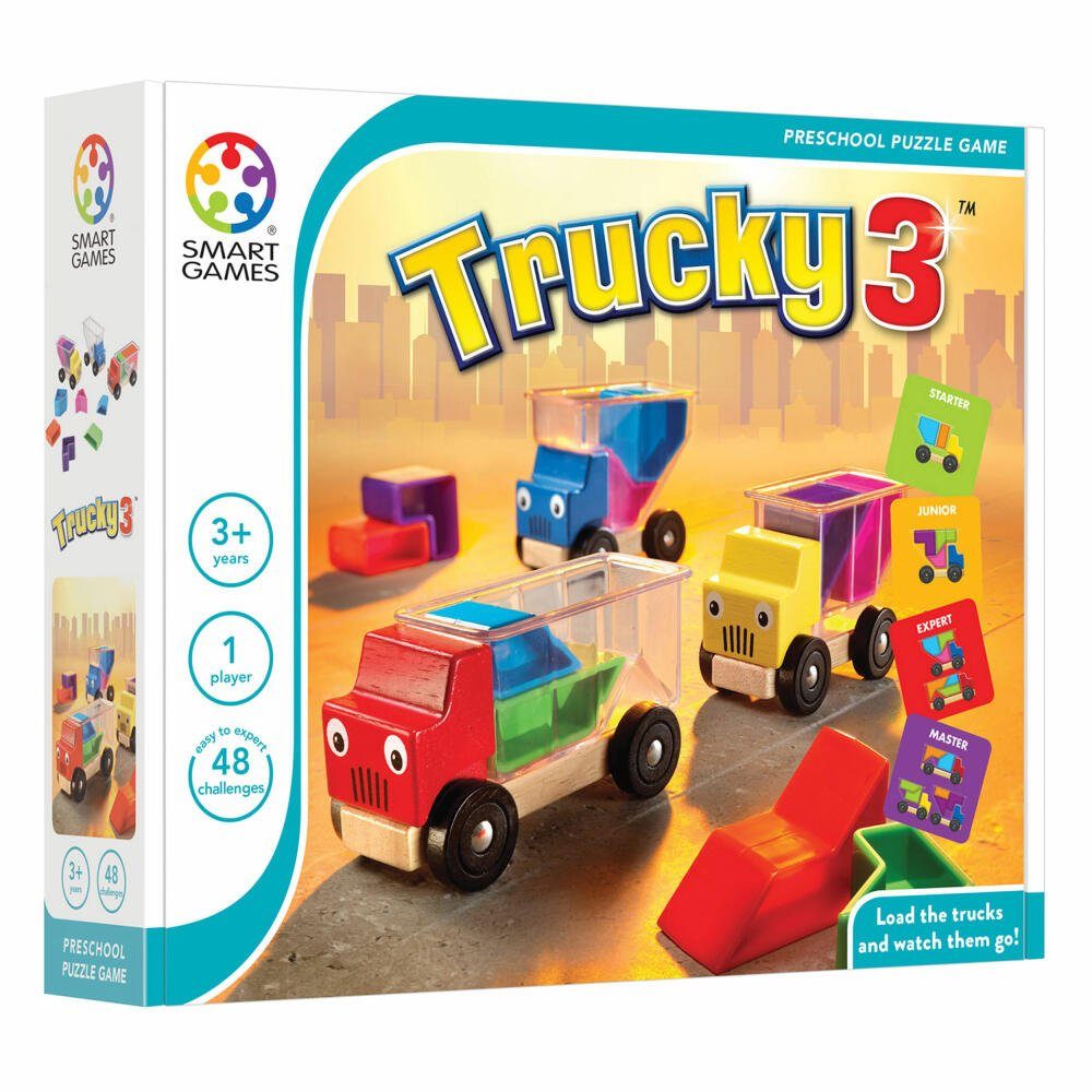 Smart Games Spiel, Lernspiel Trucky 3
