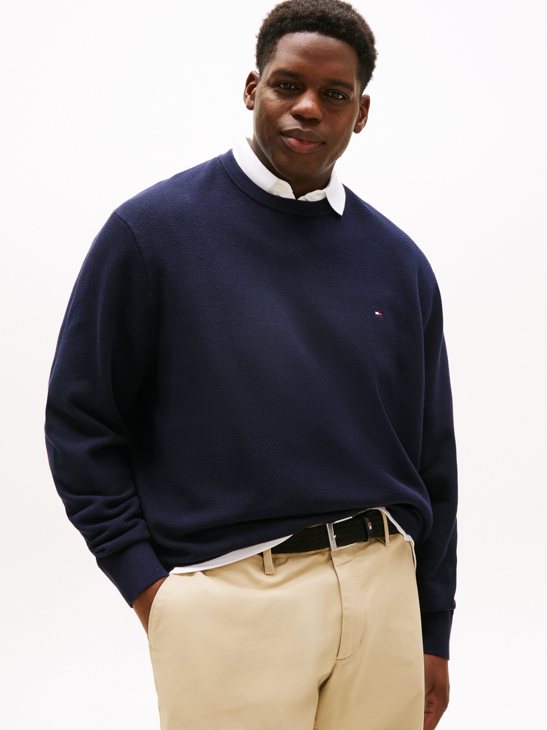 Tommy Hilfiger Big & Tall Rundhalspullover BT-ESSENTIAL STRUCTURE CREW NECK günstig online kaufen