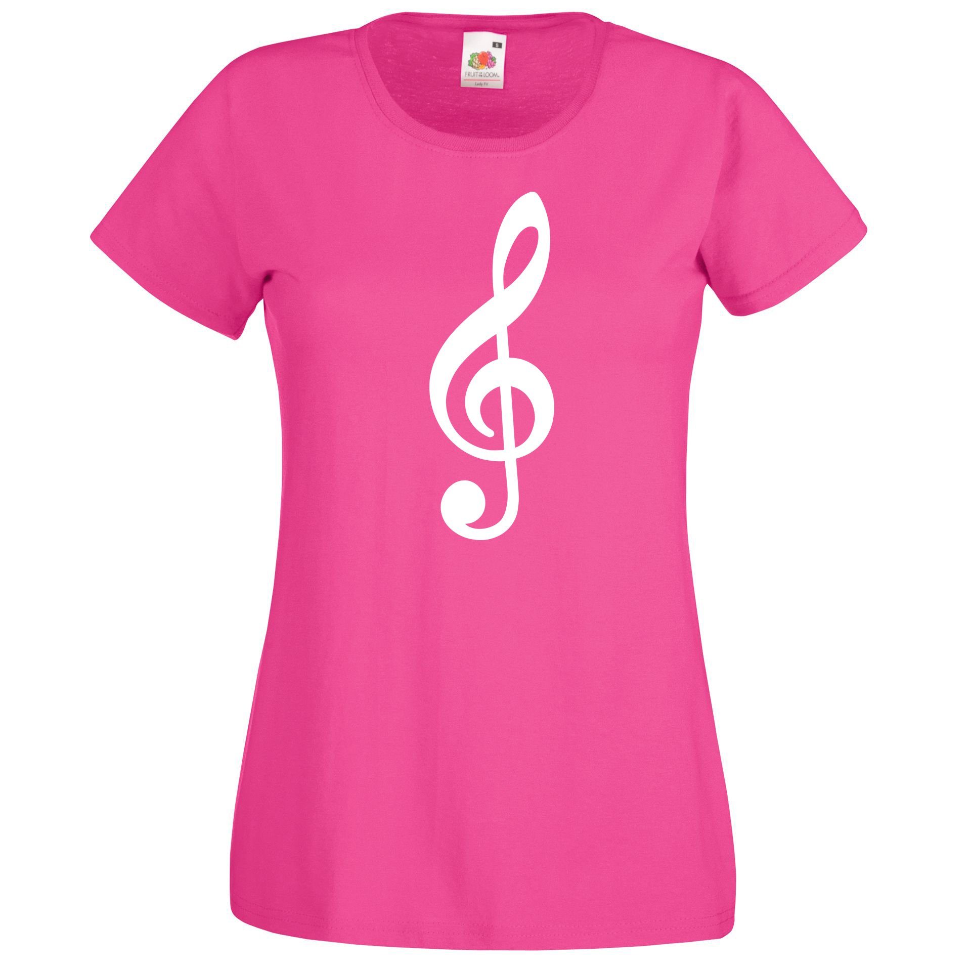Youth Designz T-Shirt Notenschlüssel Damen T-Shirt günstig online kaufen