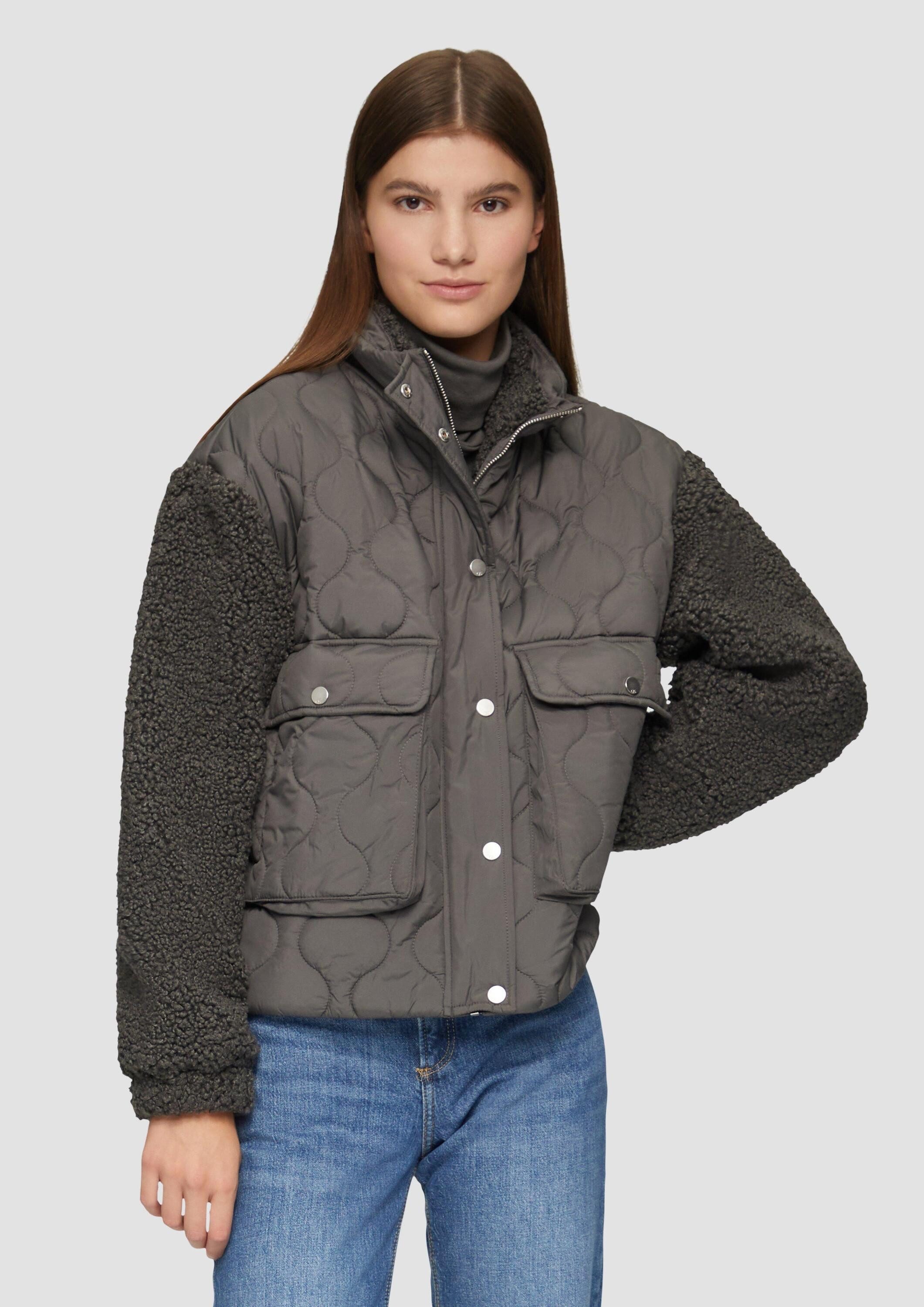 QS Funktionsjacke Outdoor-Jacke Jacke im Fabricmix günstig online kaufen