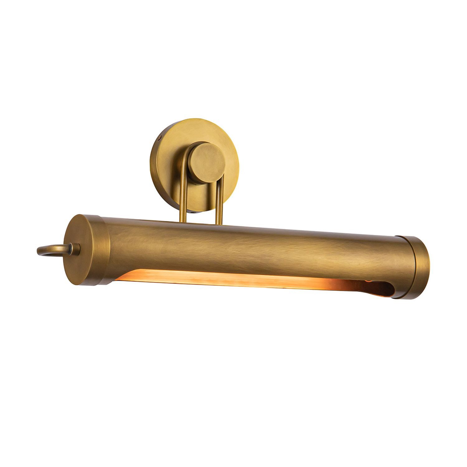 Licht-Erlebnisse Bilderleuchte LUCAN, ohne Leuchtmittel, Metall 50.8 cm breit in Messing Antik E27 2-flammig Vintage Design