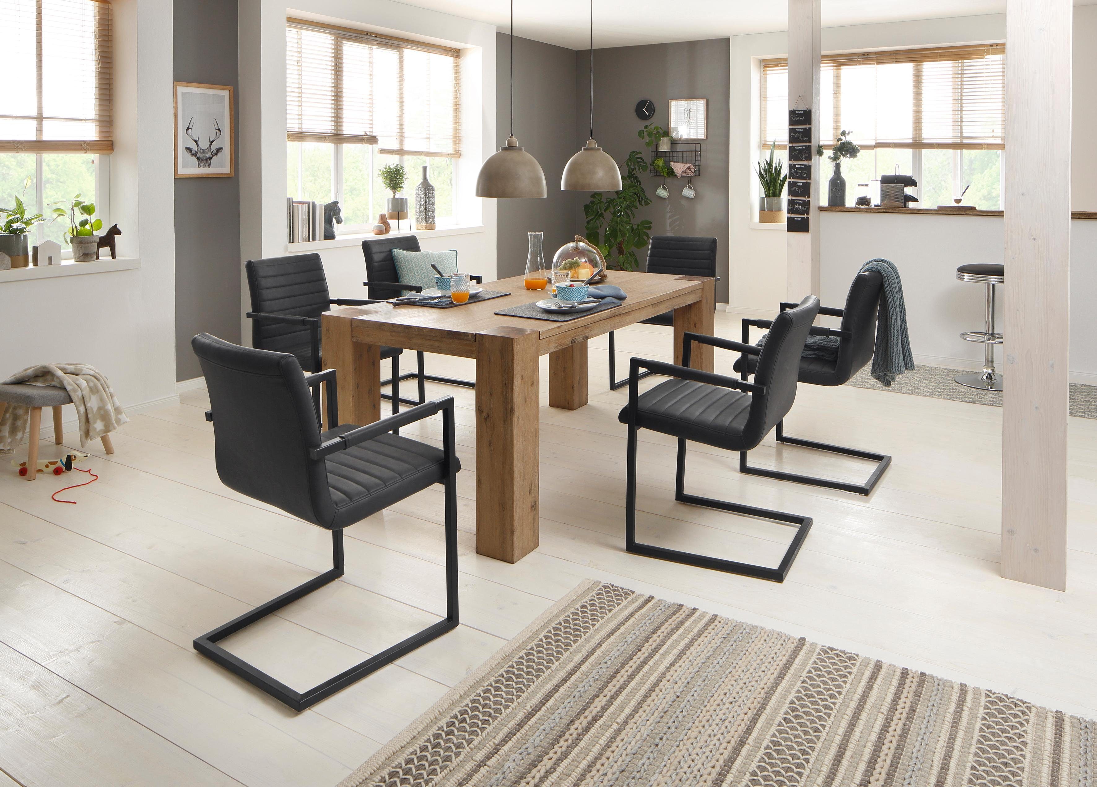 Home affaire Essgruppe »Bine«, (Set, 7 tlg), bestehend aus 6 Sabine Stühlen mit Armlehne und dem Maggie Esstisch white washed online kaufen | OTTO Home affaire Essgruppe »Bine«, (Set, 7 tlg), bestehend aus 6 Sabine Stühlen mit Armlehne und dem Maggie Esstisch white washed online kaufen | OTTO