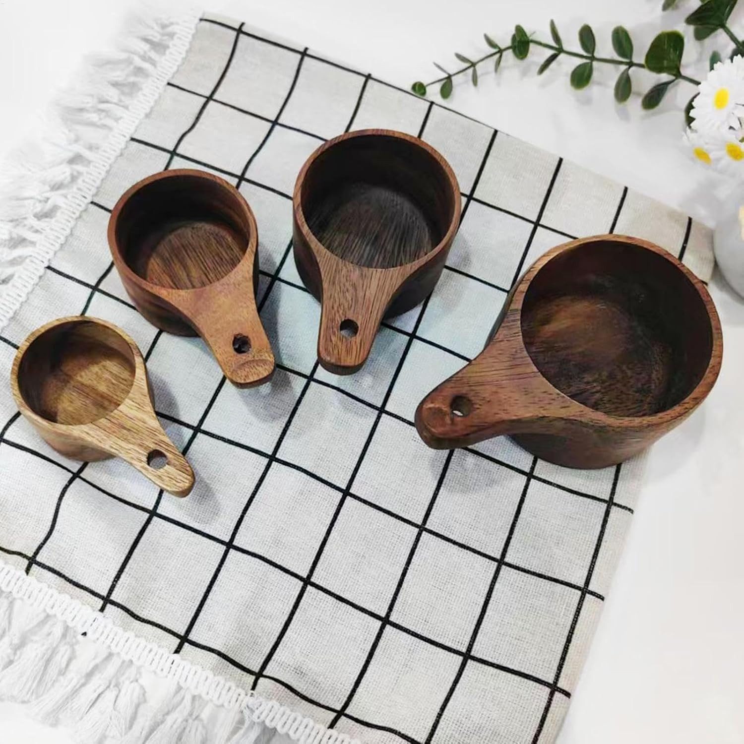 FELIXLEO Kochbesteck-Set Messlöffel-Set aus Holz für Kaffee und Backen im Landhausstil (1-tlg)