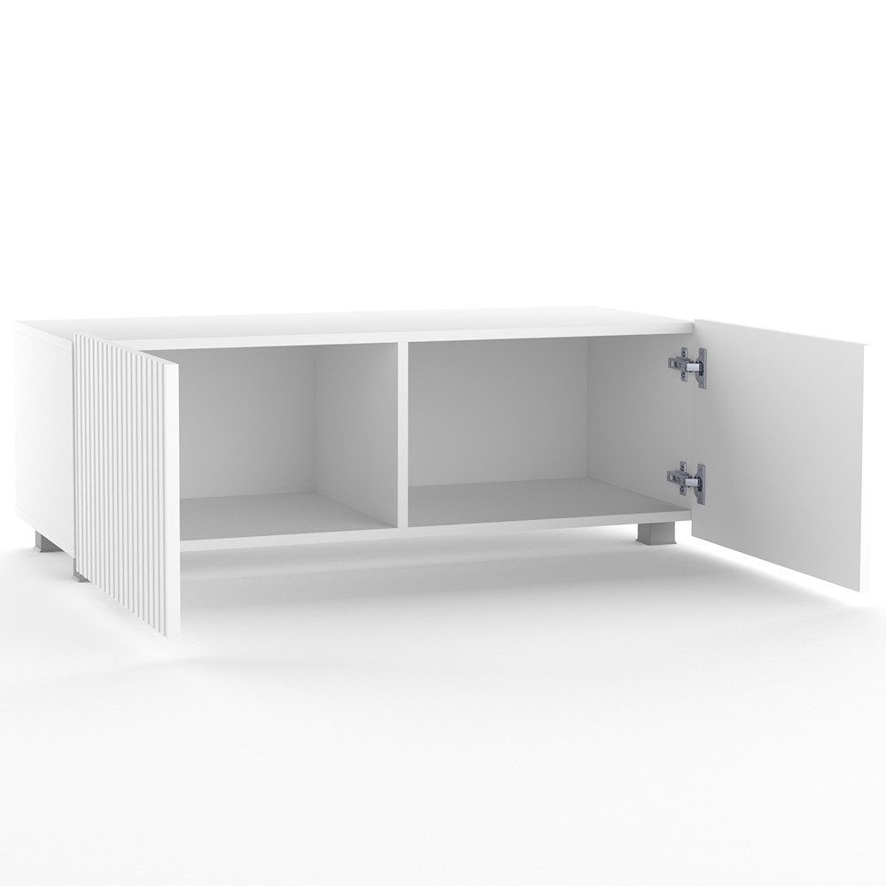 Lomadox Lowboard KEMPTEN-132, in weiß matt, günstig online kaufen