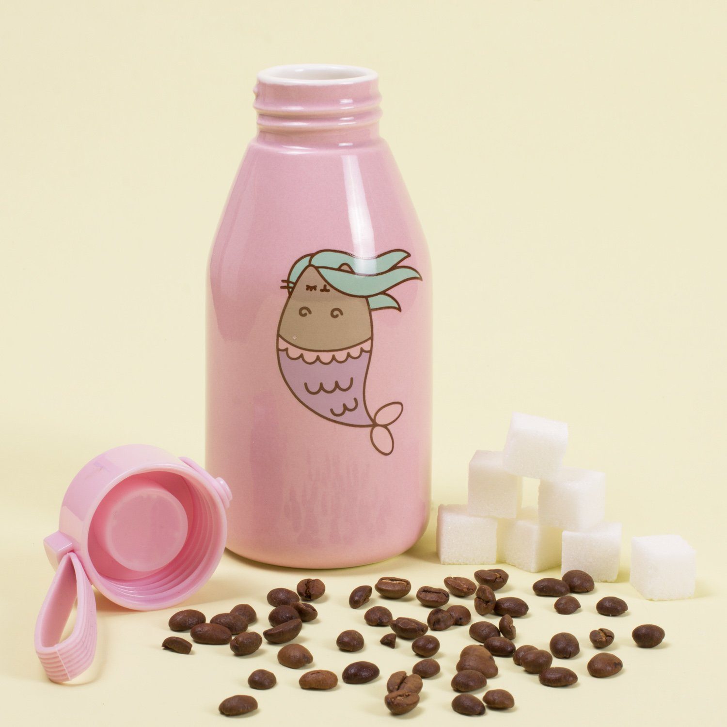Pusheen Trinkflasche Pusheen Travel - Trinkflasche aus Keramik "Meerjungfrau"