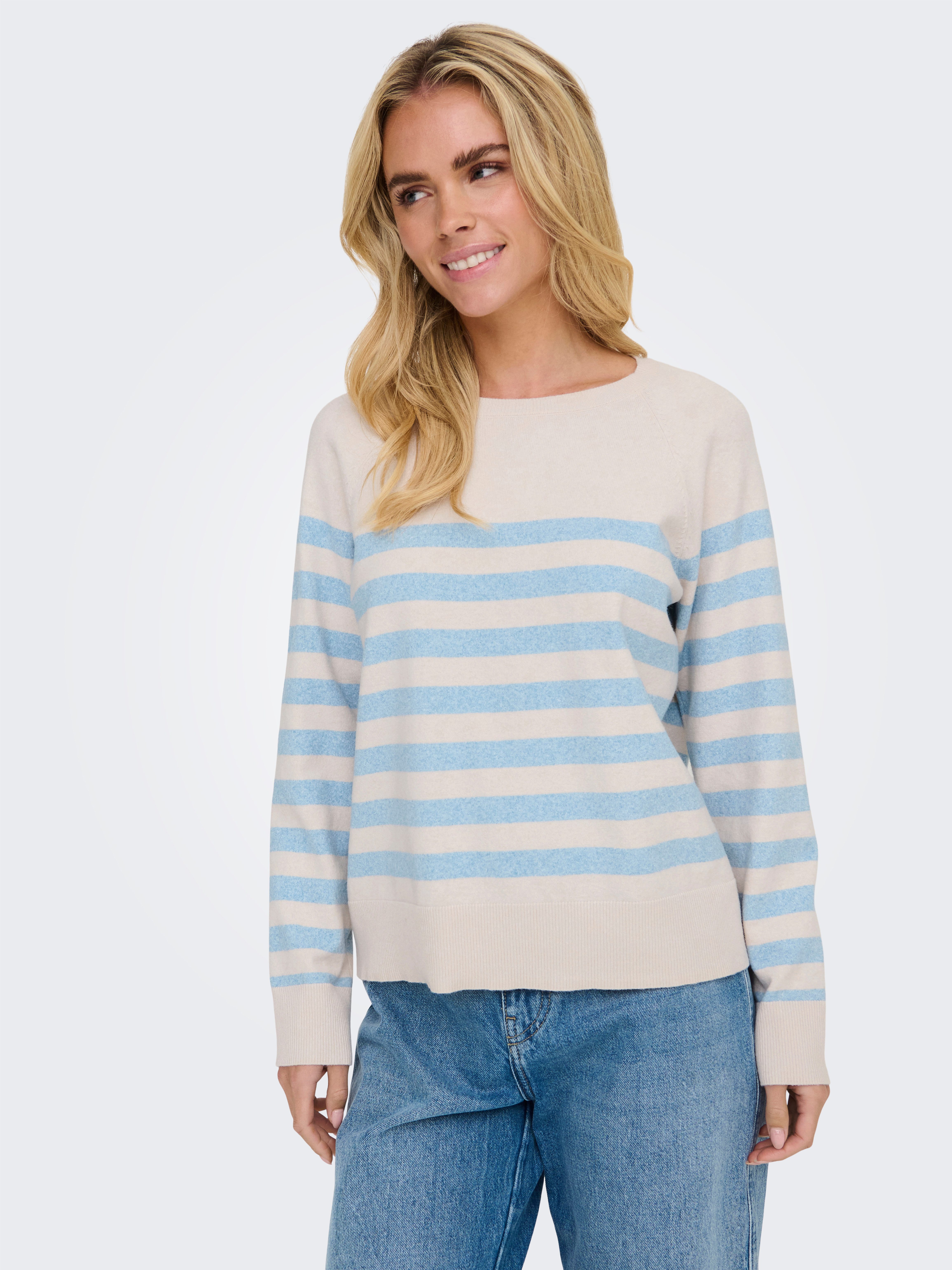Onlmally Ls Life Detail O-Neck KNT