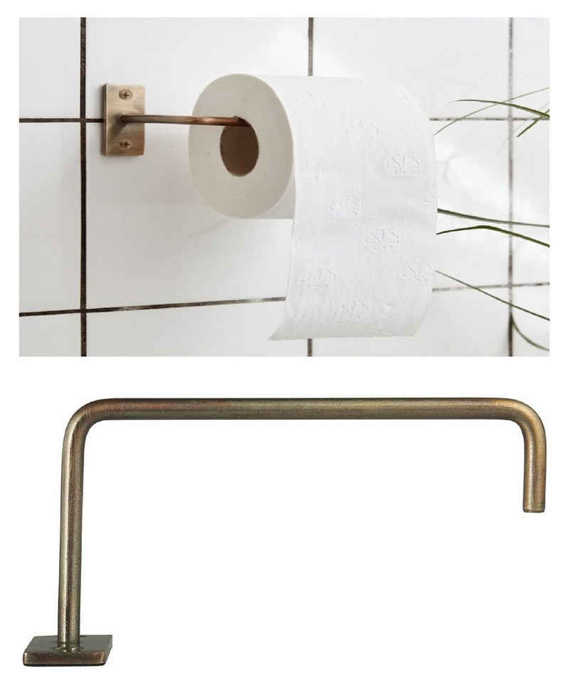 Ib Laursen Toilettenpapierhalter Ib Laursen - Toilettenpapierhalter WC Rollenhalter Antikmessing-Look