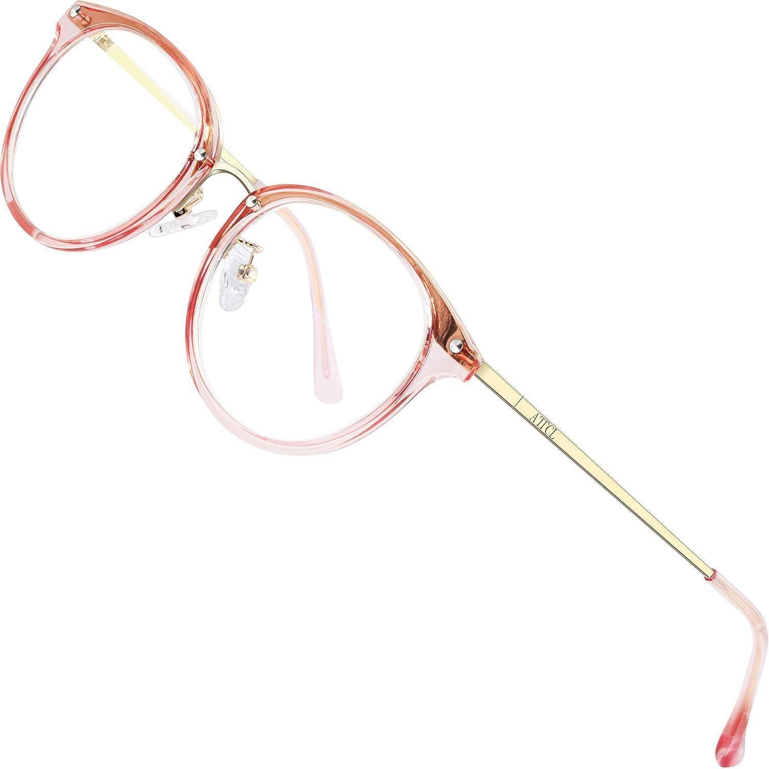 LuxusKollektion Brillengestell Blaulichtbrille unisex UV400 leichter Metallrahmen 22 g rosa