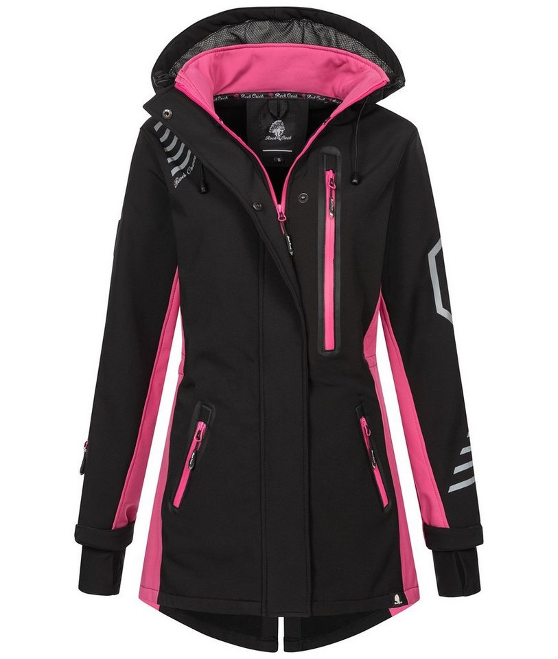 Rock Creek Softshelljacke Damen Softshellmantel Wanderjacke D-491