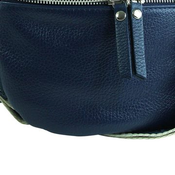 Toscanto Gürteltasche Toscanto Damen Gürteltasche Leder blau (Gürteltasche), Damen Gürteltasche Leder, blau, mehrfarbig ca. 25cm x ca. 15cm