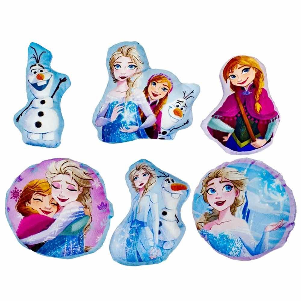 Mister License Company Kuscheltier 6 Stück Disney Frozen Plüsch Kissen - ca. 15 cm (6-St)