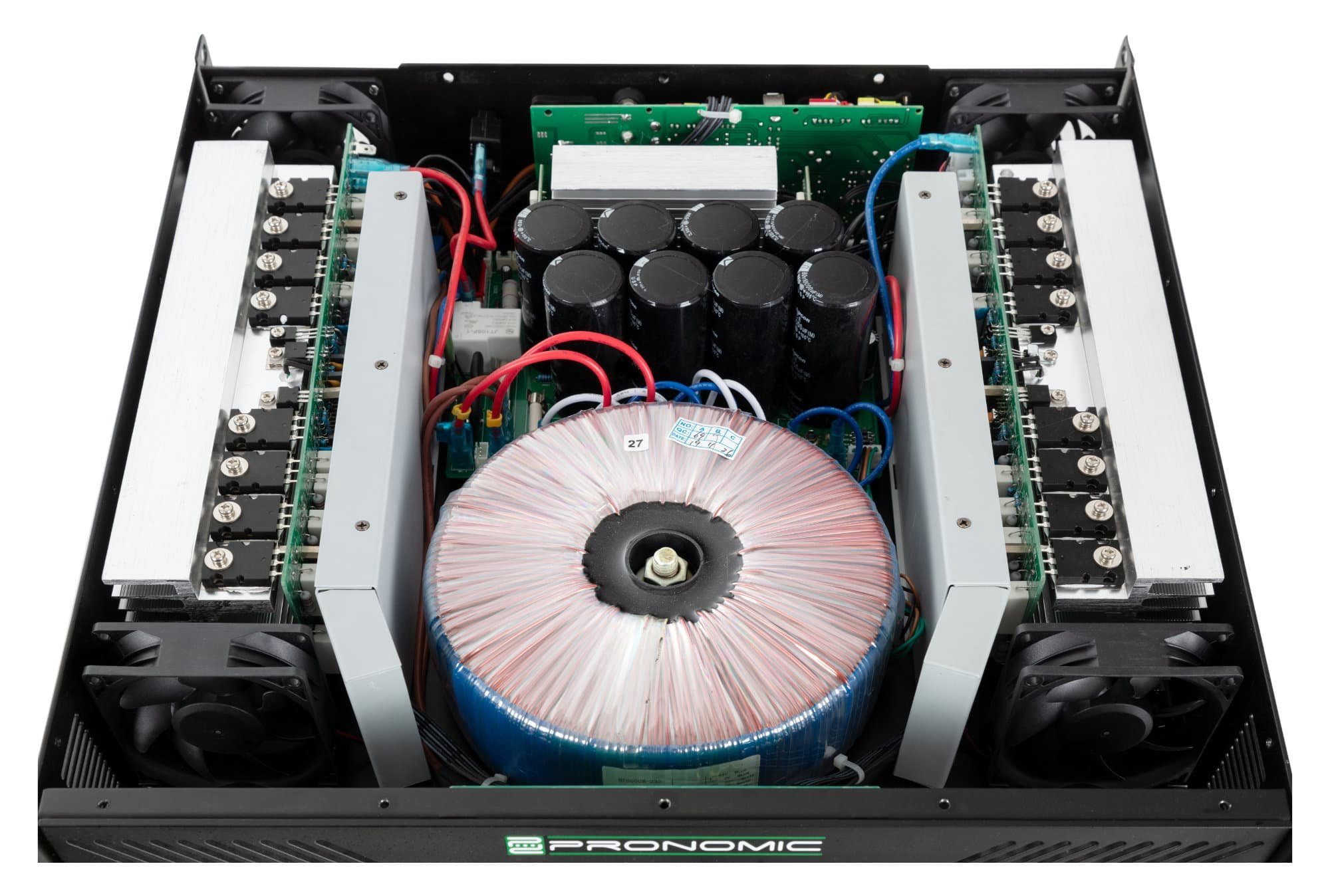 Pronomic XA-800 Endstufe 2x 800W/4 Ohm, 2x 1300W/2 Ohm, 2x 1900W  Audioverstärker (2600 W, Schaltungstype: Class H)
