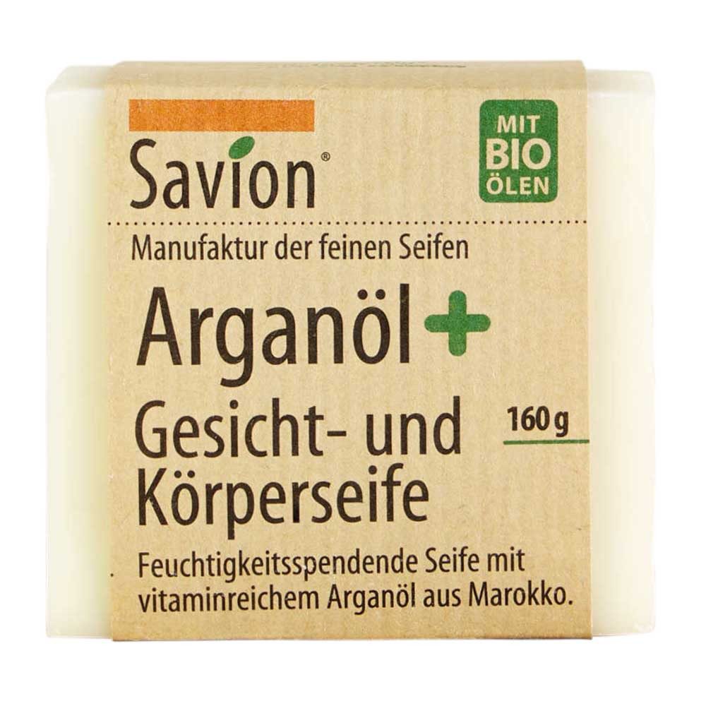Savion Handseife Gesicht- und Körperseife - Arganöl plus 160g
