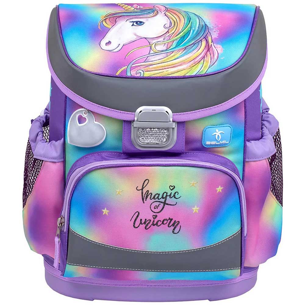Belmil Schulranzen Set Mini Fit 10-teilig 2025 Mädchen Rainbow Color Mane