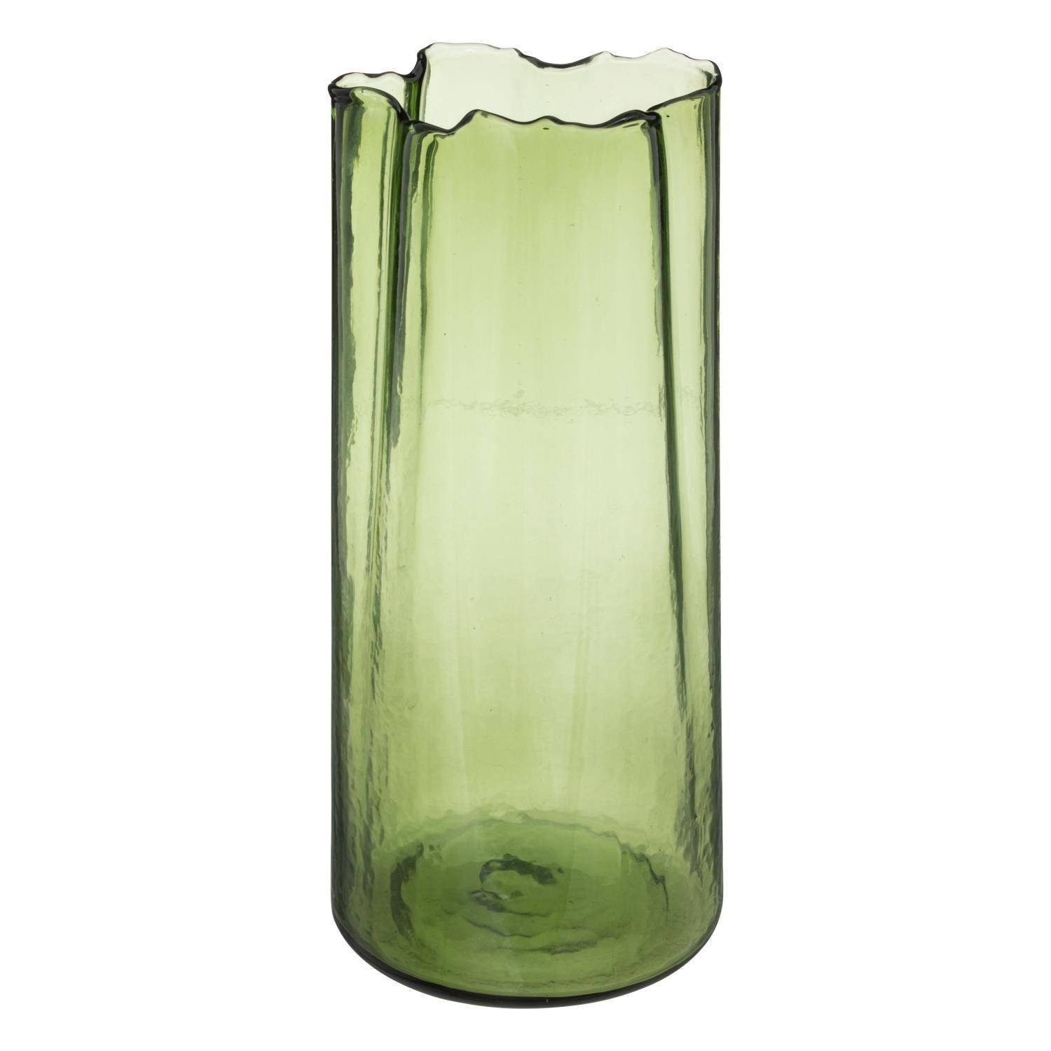 Atmosphera Créateur d'intérieur Dekovase (einzeln), Exklusive Blumenvase  aus ungewöhnlichem Glas - Designerform, 32 cm