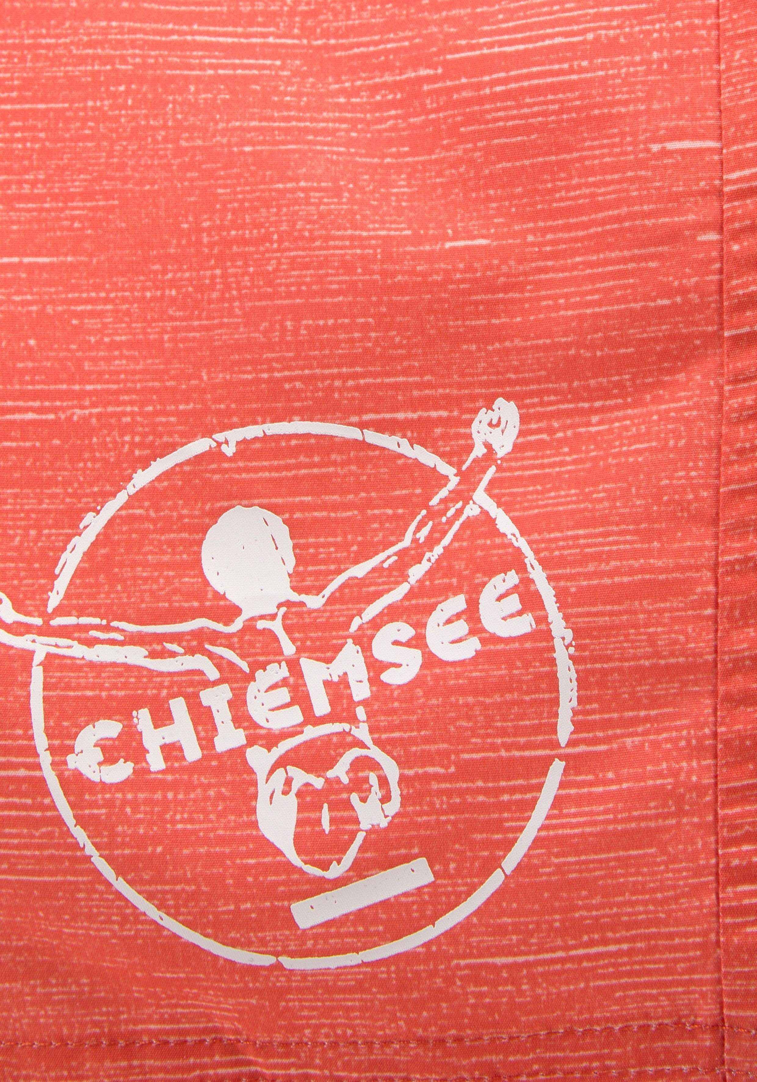 Chiemsee Badeshorts Melange Kids mit Logoprint orange