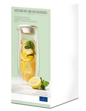 Villeroy & Boch Gläser-Set Artesano Hot&Cold Beverages Glaskaraffe mit Deckel, Borosilikatglas