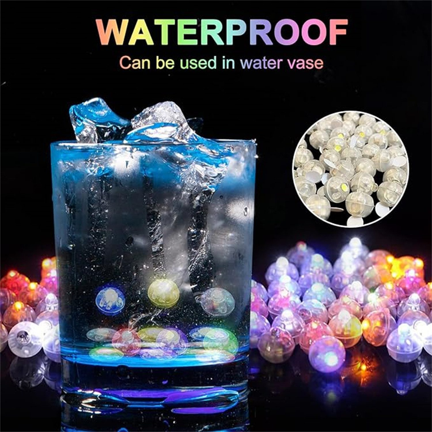 autolock 100 Stück LED-Ballons Lichter, Mini Led Licht LED-Beamer