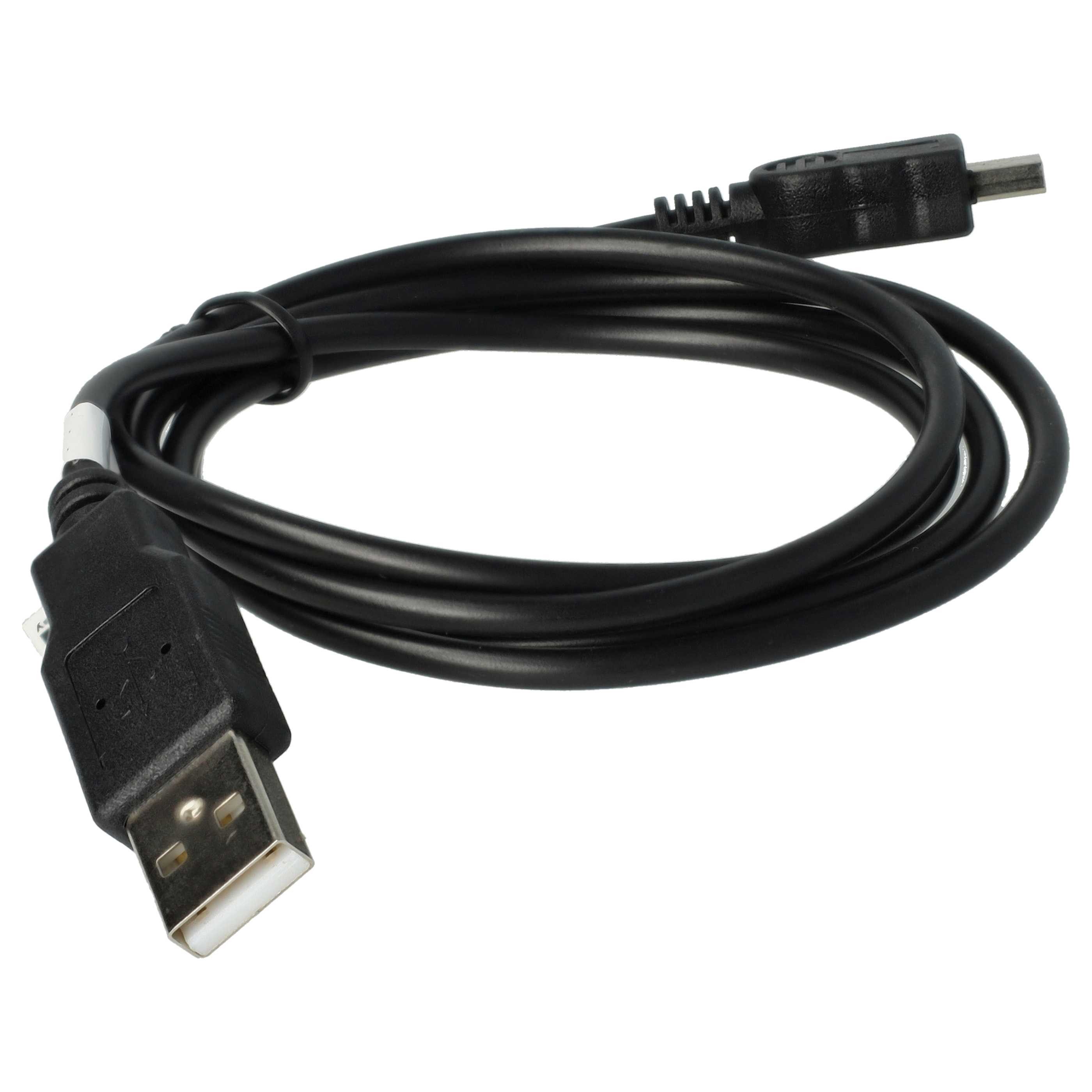 vhbw passend für Playstation Portable PSP-3000 Slim Lite, PSP-3004 Slim USB-Kabel, USB-C, Tragbar