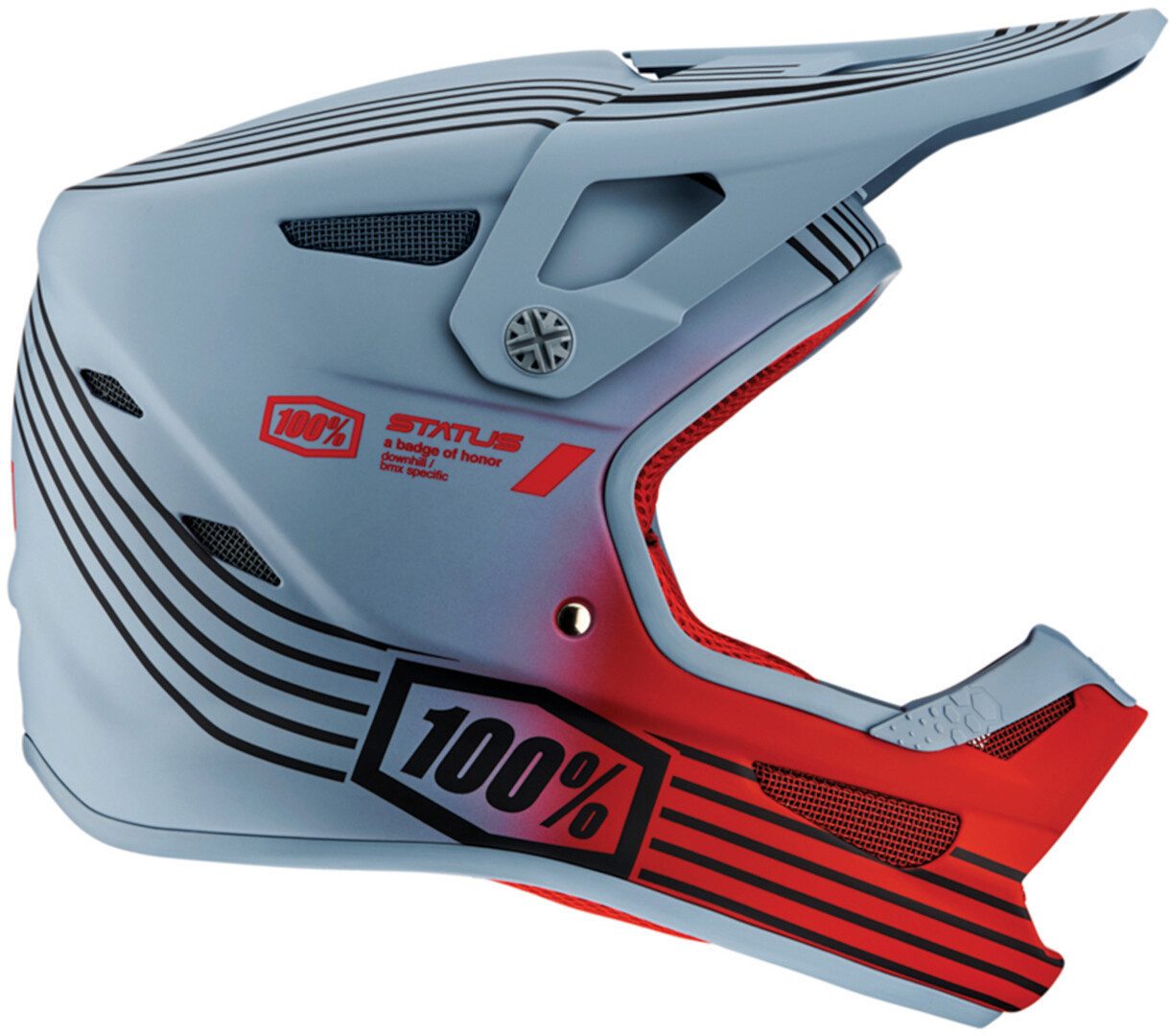 Allroundhelm Status Stripes Jugend Downhill Helm